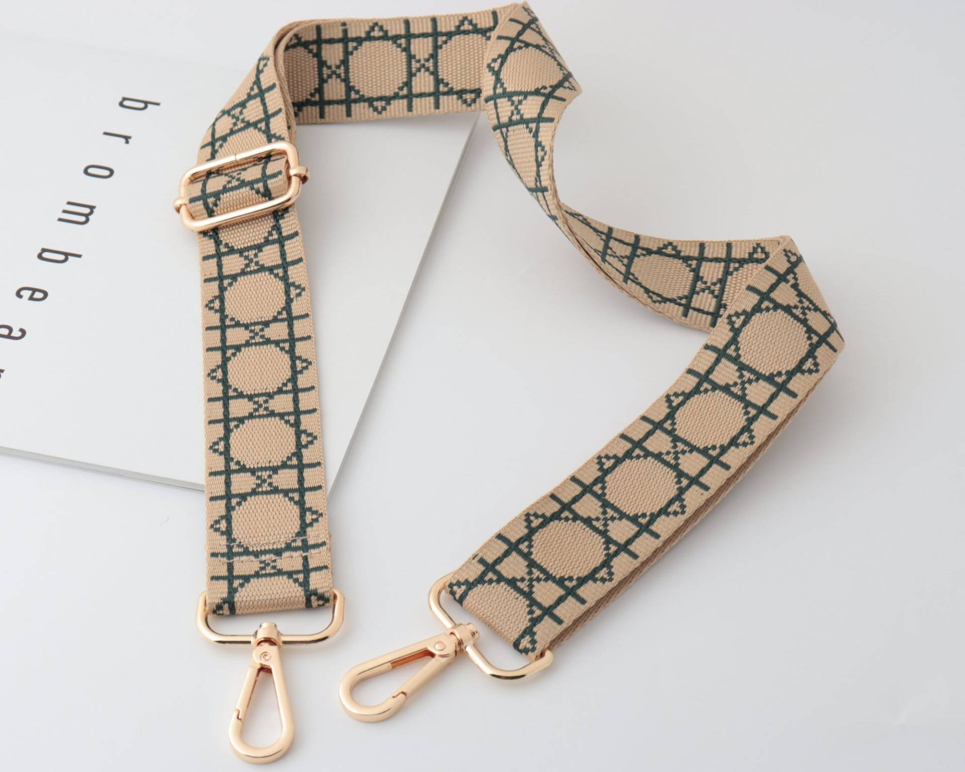 3.8cm Breite Verstellbare Stickerei Webbing Schulter Geldbörse Strap, Canvas Bag Umhängetasche Baumwollband Für Tasche, Schultergurt von WarmanBoutique