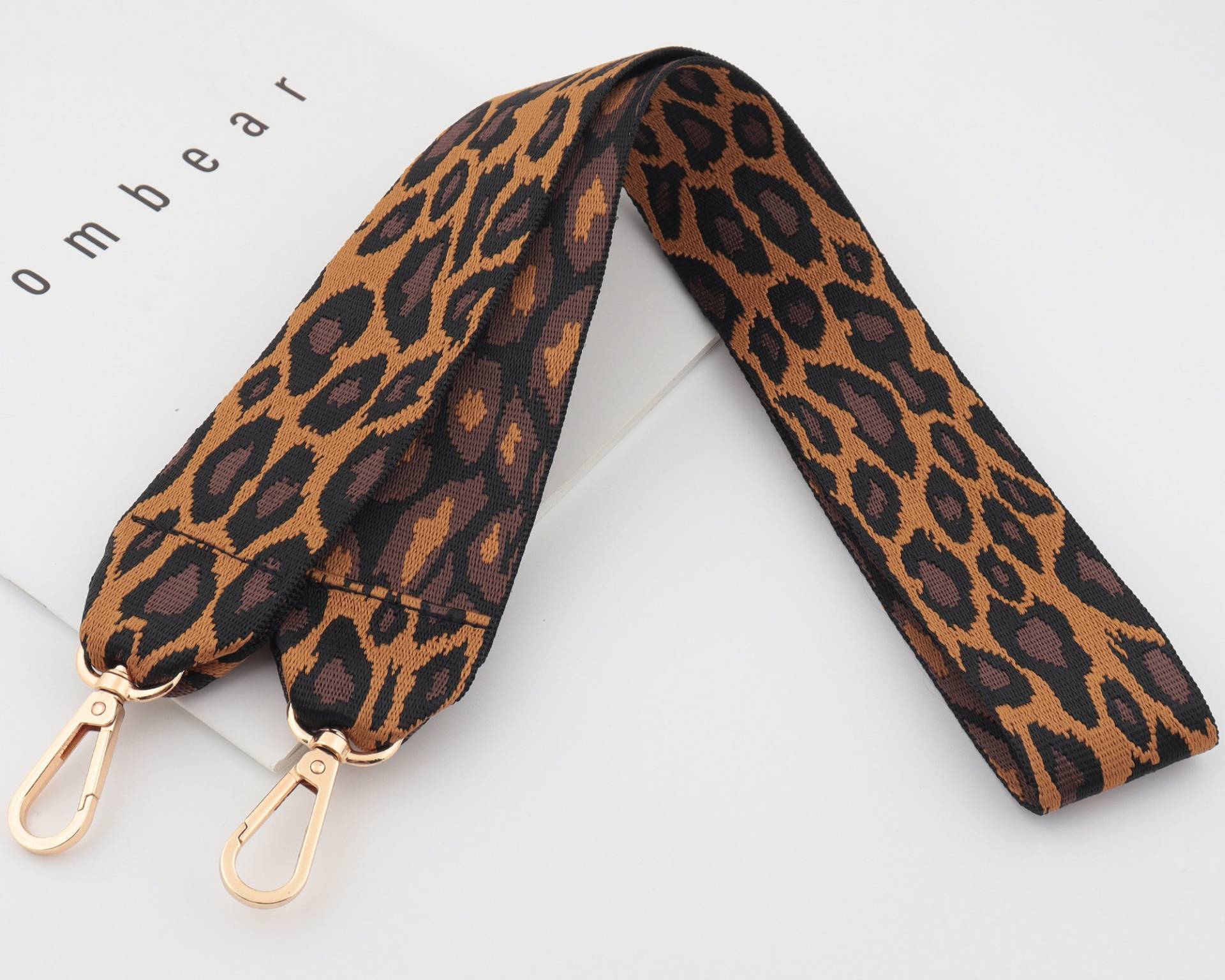 5cm Breite Camouflage Schultergurt/Leopard Print Crossbody Gurtband Zubehör Ersatzgurt Brauner Taschengurt von WarmanBoutique