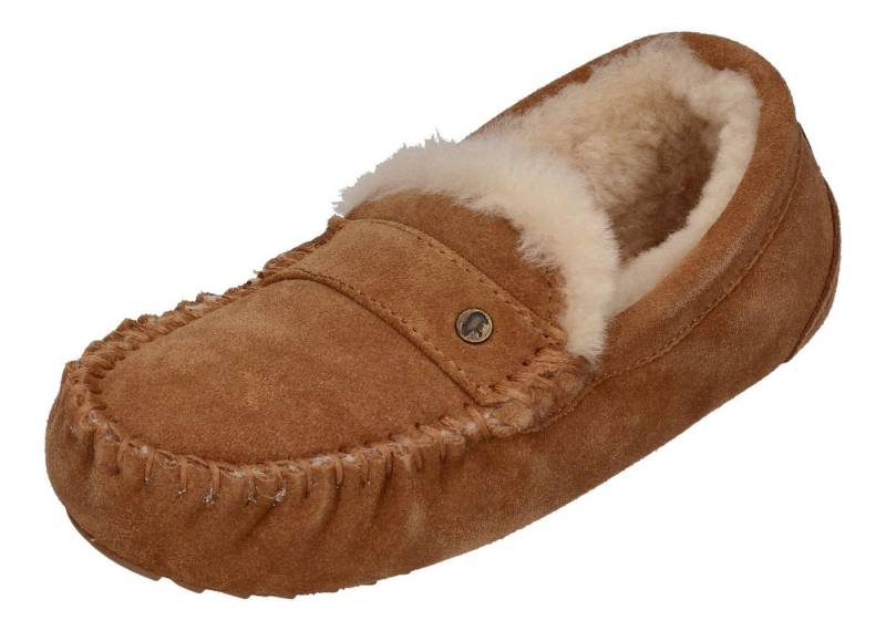 WARMBAT Nowra Suede NWR3410-25 Hausschuh Cognac von Warmbat
