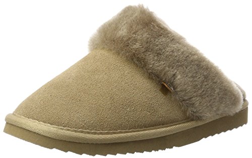 Warmbat Damen Flurry Pantoffeln, Beige (Mud) von Warmbat