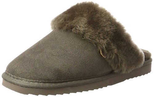 Warmbat Damen Flurry Pantoffeln, Braun (Pebble) von Warmbat