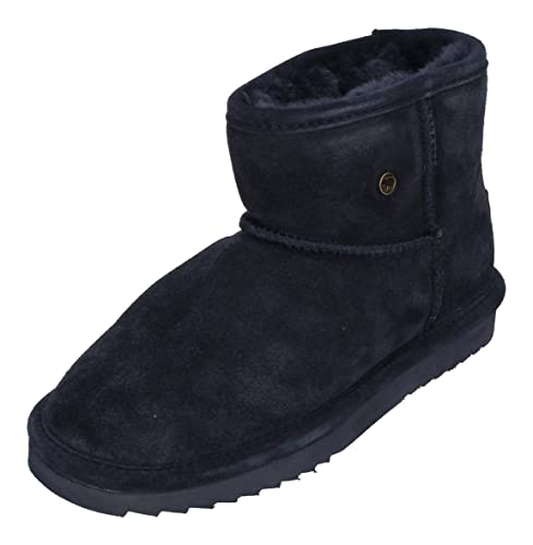 Warmbat Damenschuhe Schaffell Booties WALLABY - dk navy, Größe:42 EU von Warmbat