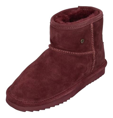 Warmbat Damenschuhe Schaffell Booties Wallaby - Port, Größe:41 EU von Warmbat
