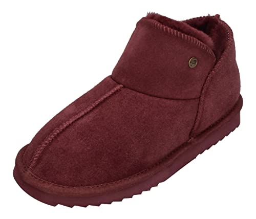 Warmbat Damenschuhe Schaffell Booties WILLOW - port, Größe:39 EU von Warmbat