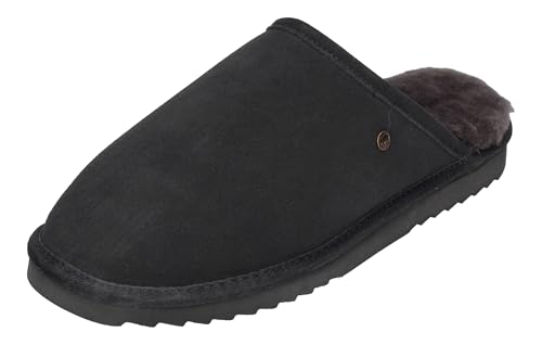 Warmbat Lammfell Hausschuhe Classic Suede Charcoal, Größe:43 EU von Warmbat