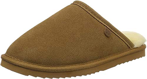 Warmbat Unisex-Erwachsene Classic Flache Hausschuhe, Braun (25 Cognac), 41 EU von Warmbat