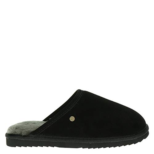 Warmbat Unisex-Erwachsene Classic Flache Hausschuhe, Schwarz von Warmbat