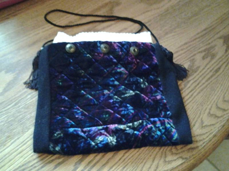 Recycling-Gesteppte Velour-Notizblock-Halter Oder Umhängetasche von WarmestMittensbyChar