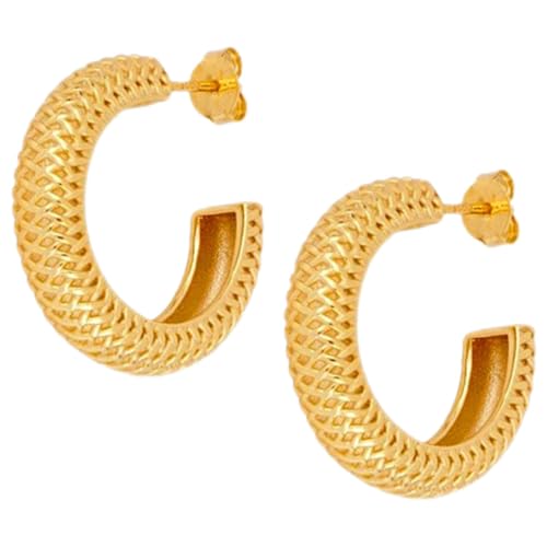 Warmhm 1 Paar Große Creolen Ohrringe für Frauen Minimalistische Statement Ohrringe im Retro Stil Leicht und Vielseitig für Hochwertige und Silberlegierung Warmhm 1 Paar Große Creolen Ohrringe für Frauen Minimalistische Statement Ohrringe im Retro Stil Leicht und Vielseitig für Hochwertige und Silberlegierung von Warmhm