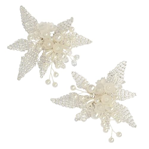 Warmhm 1 Paar Perlen Schuhschnallen Schmuck für Hochzeit Abnehmbare Schuhdekoration für Damen Geeignet für Sandalen Boots und Hohe Absätze Einfache Installation und Stilvolles Design von Warmhm