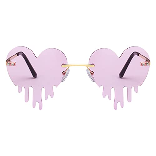 Warmhm 1 Paar Wasserdropfen Sonnenbrille Herzform Stylische Accessoire für Partys und Freizeit mit Bequemen Nasenpads und Langlebigem Design für Fotos und Alltag Warmhm 1 Paar Wasserdropfen Sonnenbrille Herzform Stylische Accessoire für Partys und Freizeit mit Bequemen Nasenpads und Langlebigem Design für Fotos und Alltag von Warmhm