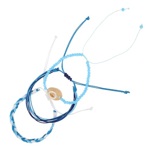 Warmhm 1 Satz Bohemian Style Armband Handgewebte Strandarmbänder für Frauen Verstellbare Perlenarmbänder für Besondere Anlässe Wie Neujahr Weihnachten und Geburtstage Kombinieren oder von Warmhm