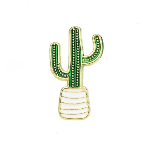 Warmhm 1 Satz Cartoon Pflanzen Broschen Kaktus Kokosnuss Monstera Anstecknadeln für Kleidung Accessoire für Frauen und Mädchen für von Warmhm