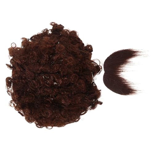 Warmhm 1 Set Lustige Perücke Cosplay Zubehör Leistung Prop Kostüm Versorgung Gefälschte Bart Und Afro Perücke von Warmhm