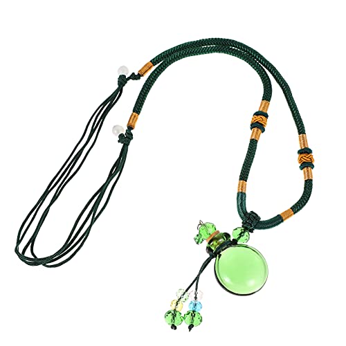 Warmhm 1 Stück Aromatherapie Anhänger Ätherisches Öl Halskette mit Geflochtenem Seil Stilvolles Schmuckstück für Damen für Entspannende Düfte und Persönliche von Warmhm
