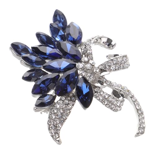 Warmhm 1 Stück Brosche mit Blauem Modisches Accessoire für Damen für Kleidung Taschen Schals und Hüte Einzigartiges Design für Besondere Anlässe von Warmhm