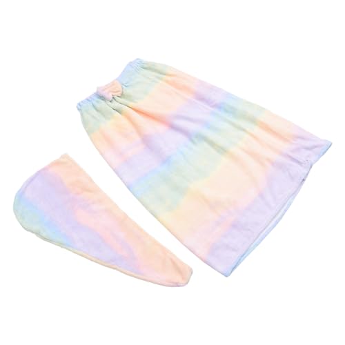 Warmhm 1 Stück Fleece Badewickelrock mit Trocknungshut für Damen Schnelltrocknendes Handtuch für Spa Strand Gym und Sauna Atmungsaktiv und Wasserabsorbierend von Warmhm