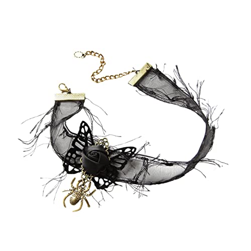 Warmhm 1 Stück Halloween Spider Butterfly Tassel Necklace Gothic Neck Chain For Costumes Parties And Cosplay Elegant And Accessory Warmhm 1 Stück Halloween Spider Butterfly Tassel Necklace Gothic Neck Chain For Costumes Parties And Cosplay Elegant And Accessory von Warmhm