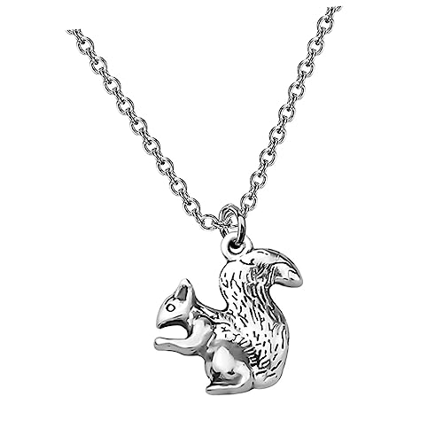 Warmhm 1 Stück Kreatives Anhänger Halskette für Frauen Langer Clavicle Chain mit Süßem Eichhörnchen Design als Modisches Schmuckstück für Warmhm 1 Stück Kreatives Anhänger Halskette für Frauen Langer Clavicle Chain mit Süßem Eichhörnchen Design als Modisches Schmuckstück für von Warmhm
