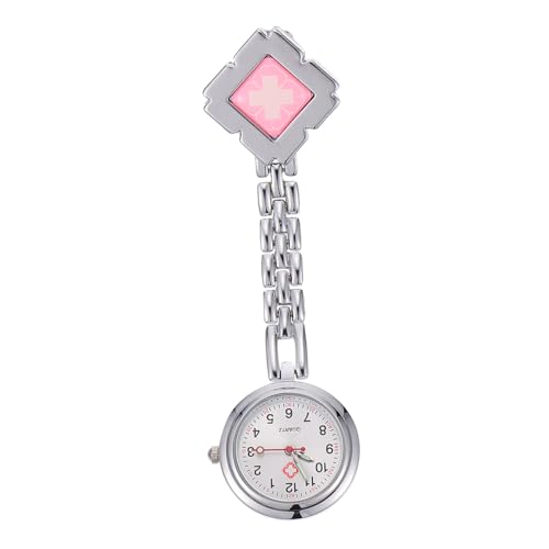 Warmhm 1 Stück Modischer Clip Uhr für Krankenschwestern Praktische Ansteckuhr mit Ergonomischem Design Leuchtfunktion für Schule und Büro von Warmhm