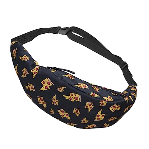 Warmhm 1 Stück Pizza Muster Damen Hüfttasche Multifunktionale Umhängetasche für Outdoor Sport Reisen und Shopping Tragbar und Stylish Geeignet für Lippenstift Handy und von Warmhm