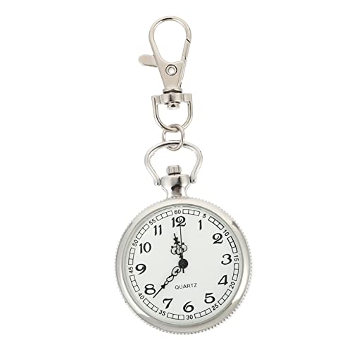 Warmhm 1 Stück Praktische Krankenschwester Taschenuhr Quarz Uhr mit Schlüsselanhänger Retro Design für Pflegekräfte für Studierende und Gesundheitsberufe von Warmhm