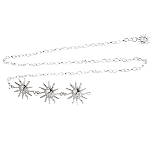 Warmhm 1 Stück Retro Taillenkette für Damen Hochwertige Punk Waist Chain für Partys Hochzeiten und Freizeitveranstaltungen Einzigartiges Design mit Anhänger Farbige und Glänzende von Warmhm