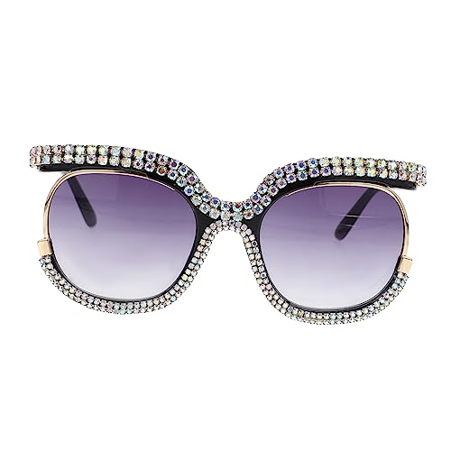 Warmhm 1 Stück Stylische Sonnenbrille mit Strass für Damen Retro UV Schutz Bequemes Tragegefühl für Outdoor Strand Reisen und Accessoires für Warmhm 1 Stück Stylische Sonnenbrille mit Strass für Damen Retro UV Schutz Bequemes Tragegefühl für Outdoor Strand Reisen und Accessoires für von Warmhm