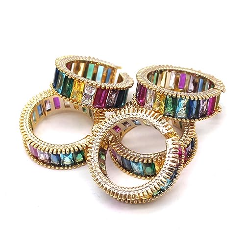Warmhm Vintage Offener Ring Für Damen Regenbogenfarben Verstellbarer Offener Zehenring Modischer Schmuck Für Mädchen Für Hochzeiten Und Besondere Anlässe von Warmhm