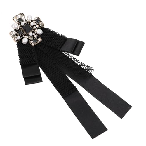 Warmhm Vintage Hemdfliege Kragennadel mit Strass für Damen Bowknot Krawattennadel für Schule Büro Hochzeiten Bälle und Partys von Warmhm