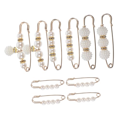 Warmhm 10 Stück Kleidersicherheitsnadeln Teiliges Verstellbare Broche Clips für Kleidungsstücke Bundweite Anpassung für Pullover Schals und von Warmhm
