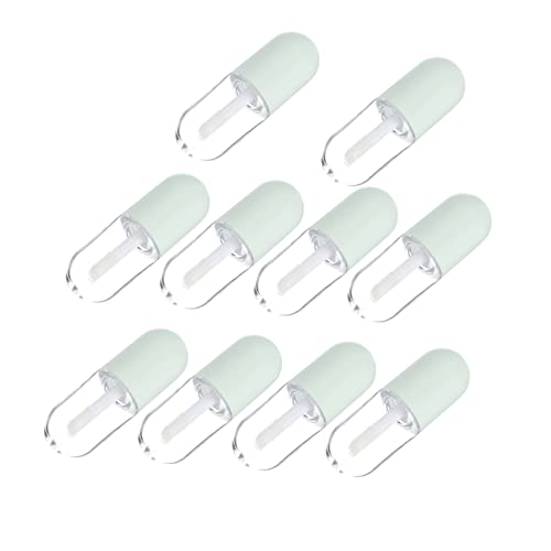 Warmhm 10 Stück Kleine Leere Lip Gloss Tuben Nachfüllbare Kosmetikbehälter für Diy Lipgloss Kompakt und Leicht für Reisen und Täglichen Gebrauch von Warmhm