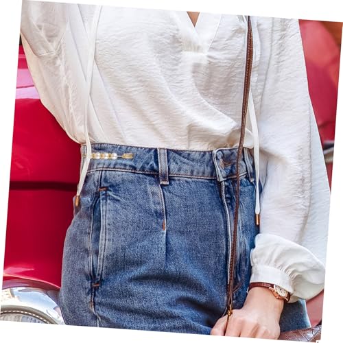 Warmhm 10 Stück Teiliges Perlenbroschen für Damen Elegante Anstecknadeln Modische Kleidungsschmuck broschen Verstellbare Hüft Taillenpins für Jeans und Sommermode von Warmhm