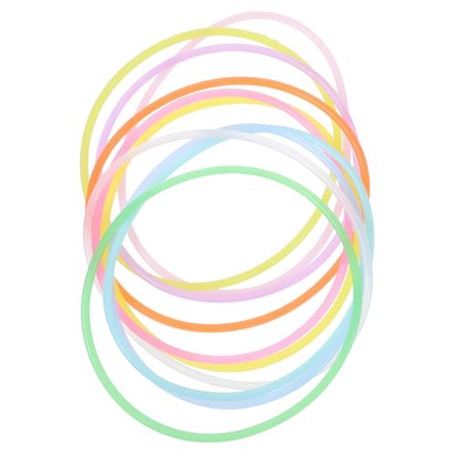 Warmhm 100 Stück Elastische Silikon armbänder mit Leuchteffekt Flexible Party accessoires für Frauen Männer und Teens Komfortable Dehnbare Nachtlicht wristbands in Gemischten Farben von Warmhm