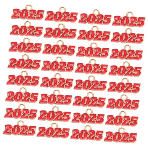 Warmhm 100 Stück Schmuckanhänger aus Robustem Zinklegierung DIY Bastelset für Armbänder Schlüsselanhänger und Halsketten Kreative Schmuckherstellung Zubehör in Rot von Warmhm