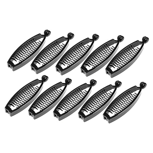 Warmhm 10Stücke Bananenhaar Clip für Damen Haarspange mit Starkem für Pferdeschwanz und Verschiedene Anlässe Lackiert Langlebig und Stylisch von Warmhm