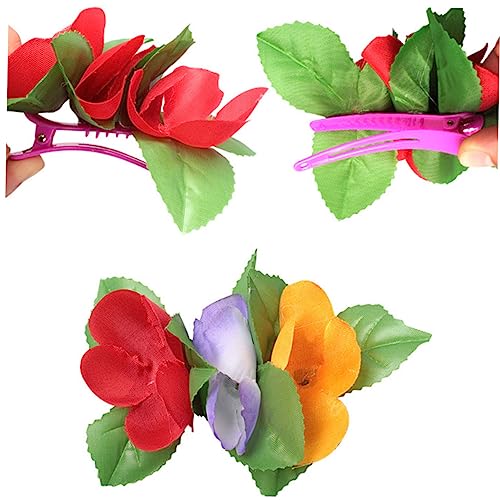 Warmhm 10Stücke Haarspangen Haarklammern für Damen Hawaiianischer Kopfschmuck für Partys und Festivals Accessoires für Outfit von Warmhm