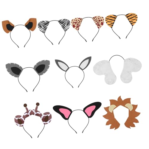 Warmhm 10stücke Einzigartige Tierthemen Haar Dekore Party Requisiten Tier Kopfschmuck Dekore Aus Hochwertigem Material Für Karneval Festivals Und Kostümpartys von Warmhm