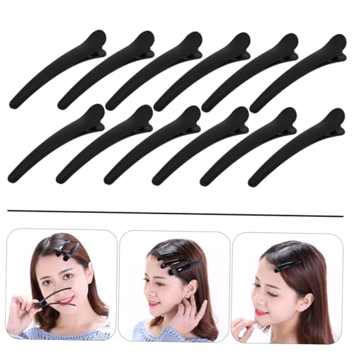 Warmhm 12 Stück Mattierte Duckbill Haarspangen Praktische Haarklammern für Damen Elegant Vielseitig für Friseure und Alltag von Warmhm