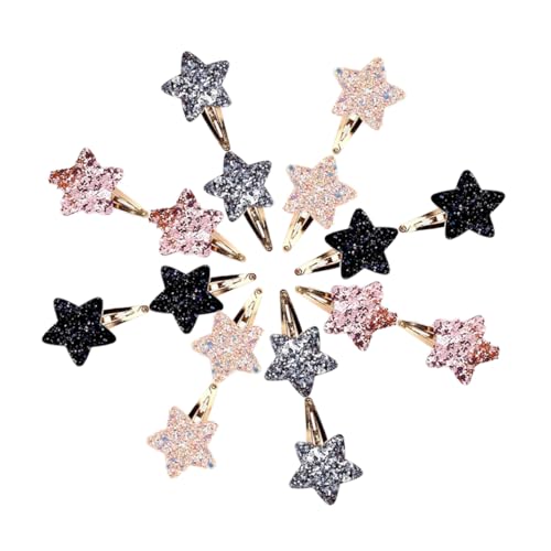 Warmhm 16stücke Stern Haarspangen Seitliche Haarspangen Für Damen Stern Haarschmuck Haarnadeln Für Dünnes Haar Styling Zubehör von Warmhm