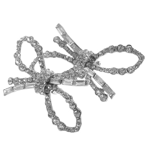 Warmhm 1Paar Hochzeitsschuhschmuck Clip mit Kristallen Silberne Schuhschnallen für Damen für Hochzeitsfeiern Bälle und Besondere Anlässe Vielseitig Einsetzbar High Heels von Warmhm