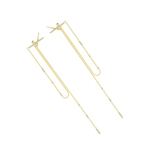 Warmhm Damen Quastenohrringe Baumelnde Ohrringe Tropfenohrringe Ohrschmuck Für Frauen Mit Gekreuztem Design Für Hochzeit Reisen Alltag von Warmhm