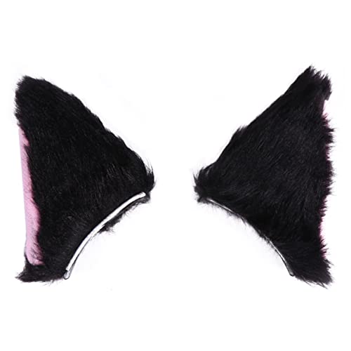 Warmhm Katzenohren Haarspange Plüsch Clip für Kinder Cosplay Party Kopfschmuck Geeignet für Festivals und Geburtstagsfeiern von Warmhm