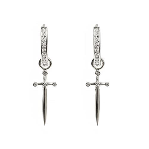 Warmhm Runde Schleife Ohrringe Anhänger Damen Ohrschmuck Für Geburtstag Valentinstag Weihnachten Ohrhänger Strass Ohrringe Für Teenager Mädchen von Warmhm