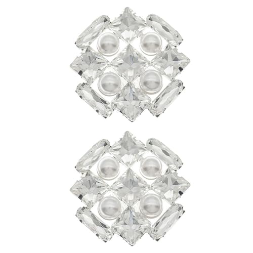 Warmhm Strass-schuhschnalle Für Damen Quadratisch Abnehmbar Diy Schuhclip Hochzeit Party Alltag Schuhdekor Einfach Anzubringen von Warmhm