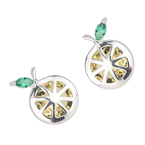 Warmhm Schöne Zitronen Ohrstecker 925 Stück Silber Kreative Ohrhänger Modischer Ohrschmuck für Frauen Sommerliche Ohrringe Hypoallergen Warmhm Schöne Zitronen Ohrstecker 925 Stück Silber Kreative Ohrhänger Modischer Ohrschmuck für Frauen Sommerliche Ohrringe Hypoallergen von Warmhm