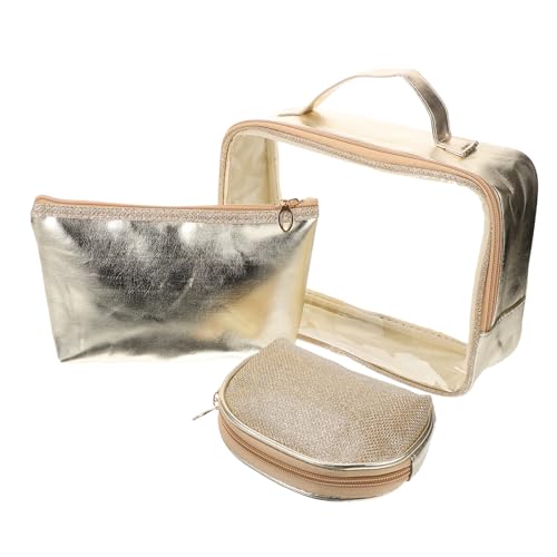 Warmhm Reise Kosmetiktasche für Damen Tragbare Make Up Tasche mit Reißverschluss Große Kulturtasche Langlebigem Kunststoff Leicht und Kompakt für Unterwegs für Reisen und Alltag von Warmhm