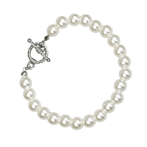 Warmhm 1Stück Barockperlen Armband für Damen Handgefertigtes Schmuckstück mit Exquisiter Verarbeitung für Partys und Alltag Perfektes für Freunde und Familie von Warmhm