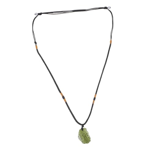 Warmhm 1Stück Meteorit Halskette Unregelmäßigem Handwerk Elegantes Schmuckstück für Alltag Party und Besondere Anlässe Einzigartiger Anhänger Hochwertigem Material von Warmhm