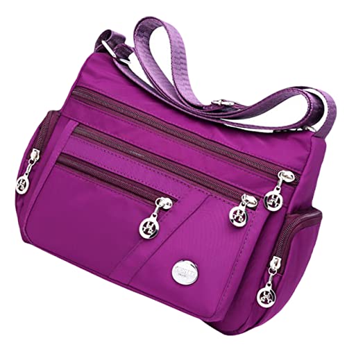 Warmhm 1Stück Multi Layer Nylon Crossbody Bag Durable Single Shoulder Storage Bag für Damen und Herren für Reisen Arbeit und Alltag Warmhm 1Stück Multi Layer Nylon Crossbody Bag Durable Single Shoulder Storage Bag für Damen und Herren für Reisen Arbeit und Alltag von Warmhm